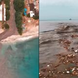 Bahía Santa Marta basura