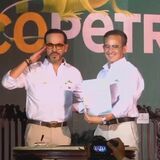 Presidente Abelardo de la Espriella y Joaquín Gutiérrez, presidente de Ecopetrol