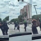 Enfrentamientos entre indígenas y Policía en Barranquilla