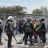 Protestas de bicitaxistas bloquearon la Autopista Sur en Soacha tras operativos de inmovilización